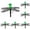 Green, variant on Topwater Dragonfly Fishing Lures Floating Insect Lure with Rattling Bead and Realistic Wings for Bass Trout Perch Freshwater Surface Fishing Bait with Hooks