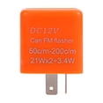 thumbnail image 1 of Relé Intermitente LED Universal Para Motocicleta, Indicador de Señal de Ajustable de Velocidad, 2 Pinos, 12V, 1 of 8