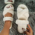 thumbnail image 2 of Shadoumai Women's Open Toe On Shoes Cozy Fall Winter Indoor Outdoor Comfort Slides, 2 of 7