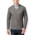 thumbnail image 1 of Suéter de punto Club Room con cuello en V para hombre Gris Pequeño, 1 of 1