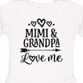 thumbnail image 4 of Inktastic Mimi and Grandpa Love Me Girls Long Sleeve Baby Bodysuit, 4 of 5