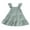 Green, variant on MEZZALL Toddler Kids Baby Girls Linen Vintage Dress Ruffle Retro Solid Color Girl Dresses Boho Sundress Princess Layered Dresses Leisure Sundress, , 4-5 Years