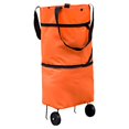 thumbnail image 1 of Xingzhi Lightweight And Durable Foldable Shopping Trolley Bag For Easy Maneuvering orange 1Set, 1 of 6