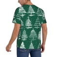 thumbnail image 2 of Lsque Christmas Trees Pattern Mens Polo Golf Shirts Funny Graphics Shorts Sleeve Button Shirts Baseball T-shirt-Large, 2 of 7