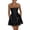 Black, variant on Lady Prom Mini Dress A-Line Big Swing Evening Dress with Bow Back Detail Off Shoulder Sleeveless Mesh Pleated Short Dress for Parties Weddings And Special Occasions