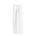 thumbnail image 6 of Women's Lightweight Summer Sleeveless Backless Casual Dress Relaxed Fit Flowy Maxi,White,M, 6 of 6