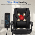 thumbnail image 4 of HOMREST Ergonomic Office Chair with Heating and Massage, Black (Set of 1), 4 of 8