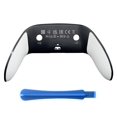 thumbnail image 1 of Reemplazo de carcasa trasera para mando DualSense Edge, compatible con PS5 DSE. Carcasa con clip y agarre de goma suave según especificaciones OEM. Elimina el amarilleo y el descascarillado (blanco)., 1 of 1