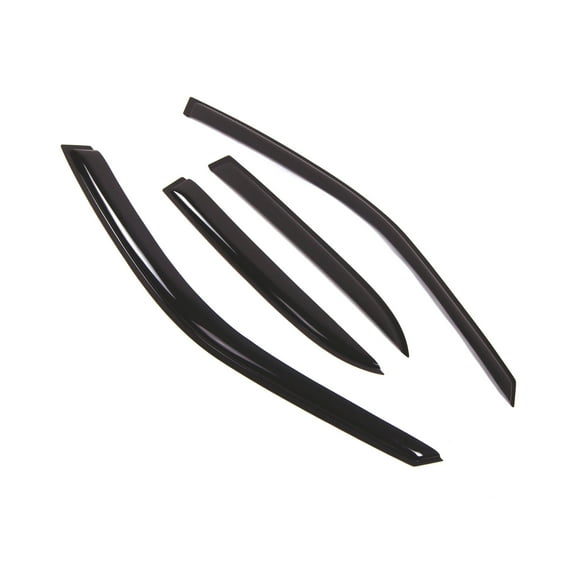 TuningPros Outside Mount Window Visor Deflector Smoke Tinted 4 Pcs Set For 1992-1996 Mitsubishi Mirage Sedan