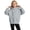 17#Gray, variant on Pullover Hoodie for Girls Fleece Hooded Sweatshirt Long Sleeve Solid Pockets Casual Cute Tops