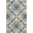 thumbnail image 3 of Safavieh Blossom 5' X 8' Hand Hooked Wool Rug in Blue, 3 of 9