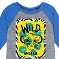 thumbnail image 3 of The Lion King - Wild & Free Simba - Toddler & Youth Raglan Graphic T-Shirt, 3 of 4