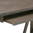 thumbnail image 4 of Simpli Home Dylan Solid Wood Industrial 60 " Writing Office Desk in Driftwood, 4 of 6