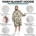 thumbnail image 5 of Beige Buffalo Skull Cactus Pattern Wearable Oversized Blanket,Wearable Blanket Hoodie for Adults,Cozy Hooded Blankets with Super Pockets,Super Warm Fuzzy Pullover for Women & Men, 5 of 6