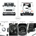 thumbnail image 5 of Off-Road Remote Control Car, 1:14 Mercedes- G63 R/C Off-Roader Toy Car, Doors Open/Working Lights - White/2.4Ghz, 5 of 7