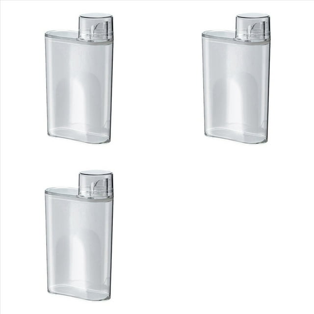3X Botella Dispensadora de Detergente para Ropa Transparente con Tanque Sellado para Detergente en Polvo y Blanqueador para Lavandería