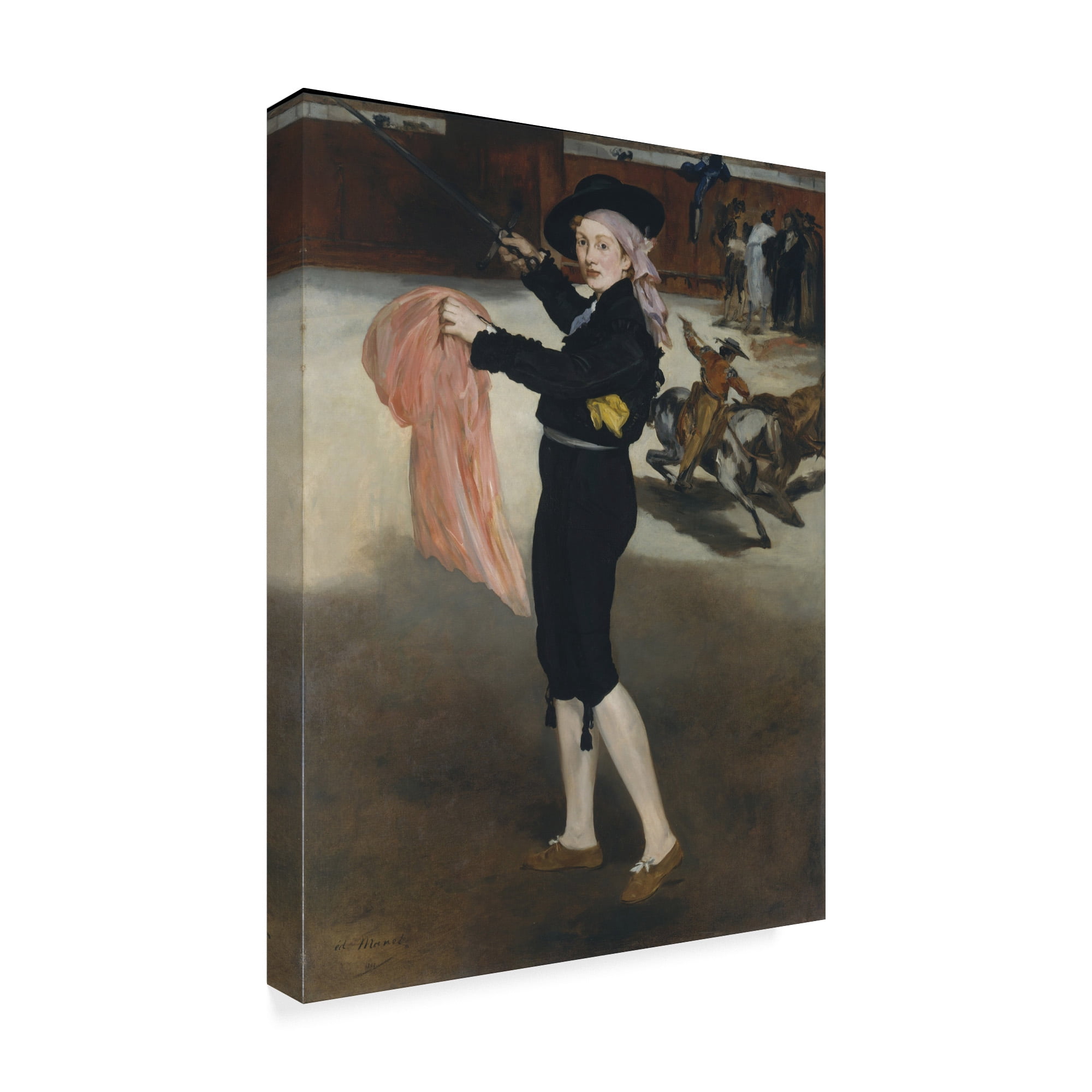 Trademark Fine Art 'Mademoiselle V In The Costume Of An Espada' Canvas Art by Edouard Manet