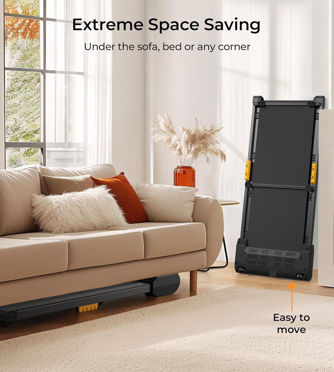 UPGO Walking Pad Treadmills Under Desk Treadmills for Home/Office 265LBS Weight Capacity & Bluetooth Speaker