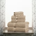thumbnail image 3 of Premium Egyptian Cotton Highly Absorbent Assorted 6-Piece Plush Towel Set - 30" x 55", 20" x 30", 13" x 13", 3 of 9