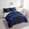 thumbnail image 3 of jejeloiu 3D Console Lovers 7-Piece Bedding Comforter Set,Modern Video Game King Bedding Sets,Blue Black Bed Sheets For Boy,Super Cozy Room Decor Reversible, 3 of 8