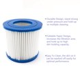 thumbnail image 2 of Filtro para piscina inflable, recambio esencial para limpieza óptima, compatible con Bestway VII e Intex D, modelo corto φ107*95mm, azul con blanco., 2 of 6