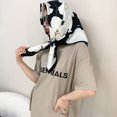 thumbnail image 5 of Pañuelo para la cabeza para mujer, pañuelos grandes de satén para el pelo, pañuelos cuadrados de seda para dormir con, 5 of 5