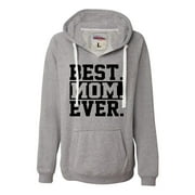 Womens Best Mom Ever #1 Mom World's Best Mom Mother's Day Deluxe Soft Hoodie