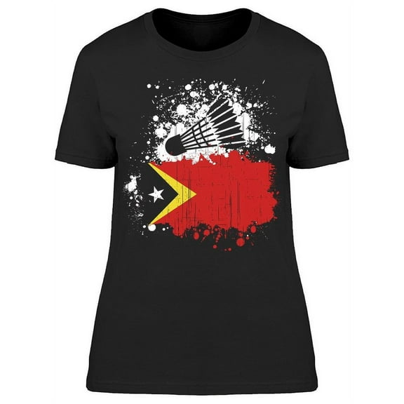 Timor Leste Badminton Team T-Shirt Women -Image by Shutterstock Women T-Shirt, Female Large