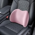 thumbnail image 6 of FITYLE Lumbar Support Pillow Lower Back Cushion Breathable Soft Practical Comfortable Office Chair Car Seat for Car Driver, Travel Pink, 6 of 10