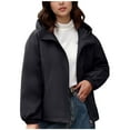 thumbnail image 2 of Fewfanhot Women's Clothing Winter Cropped Waterproof Short Warm Quilted Jacket Puffy Bubble Coat Outerwear, 2 of 9