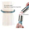 thumbnail image 4 of Strong Magnetic Curtain Tiebacks Modern Simple Style Drape Tie Backs Convenient Decorative Weave Rope Curtain Holdbacks for Thin or Thick Home & Office Window Draperies, 4 of 6