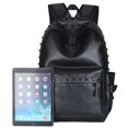 thumbnail image 5 of Men's Leather Rivet Backpack Laptop Backpack Large Capacity Travel Backpack Student Schoolbag, 5 of 5