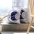 thumbnail image 6 of LALILO Throw Pillow Covers Vintage Moon Sun And Night Sky Coloring Cushion Cover 18" x 18", 2 Pack, 6 of 6
