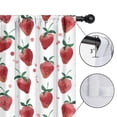 thumbnail image 4 of Blackout Kids Curtains,Strawberry Plants Fruit Watercolor Childrens Insulated Curtains Set Of 2,Bedroom Essentials,Toddler Room Decor 52"x63", 4 of 5