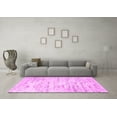 thumbnail image 3 of Ahgly Company Indoor Square Solid Pink Modern Area Rugs, 5' Square, 3 of 4