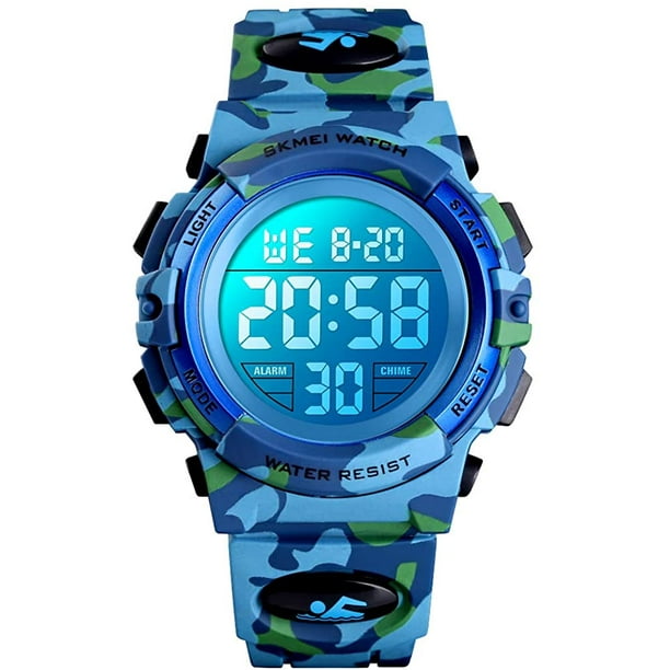 Children's digital watch sports waterproof electronic watch alarm clock