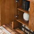 thumbnail image 6 of Wooden Cabinets, Walnut-colored Sideboard, Buffet Cabinet with Storage, Rustic Storage Cabinet for Entryway, Hallway, Living Room, Kitchen, Dining Room, 33.9"×15"×31.5", Walnut Living Room Cabinets, 6 of 11