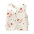 thumbnail image 2 of Baby Girl Clothes Warm Sleeveless Top For 0 To 2 Year Old, Fall And Winter Inner Quilted Sleeveless Top, Three-layer Warm Sleeveless Top Baby Girl Clothes on Clearance, 2 of 7