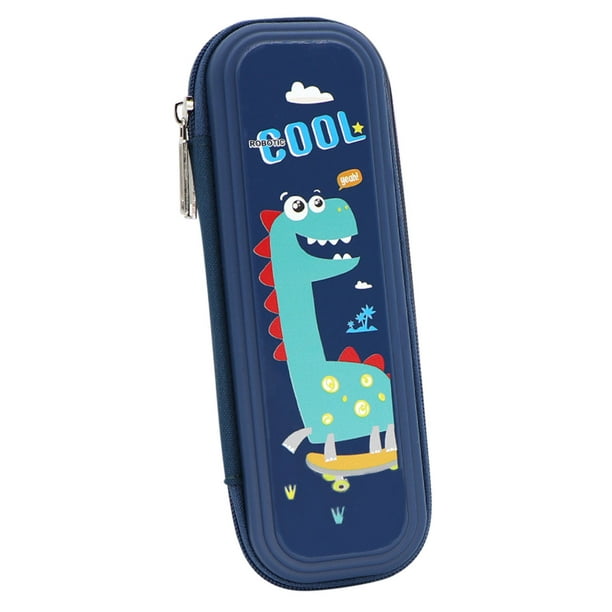 Estuche de lápices de plástico pequeño: bolsa para lápices de gran capacidad con diseño elegante, material duradero para escuela, oficina y viajes