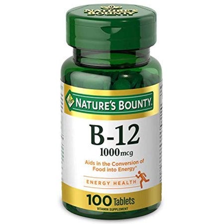 Vitamin B12 By Natures Bounty  Vitamin Supplement  Supports Energy Metabolism And Nervous System Health  1000Mcg  100 Tablets