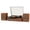 Brown, variant on TANLANIN Vinyl Record Player with External Speakers, 3 Speed Vintage Stereo Turntable for Vinyl Records, Bluetooth Input, Auto Stop & Belt Driven System, RCA Out and Aux in - Brown Wood
