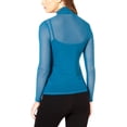 thumbnail image 2 of GUESS Blouse en Maille Transparente pour Femmes, Bleu, Moyen, 2 of 2