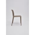 thumbnail image 3 of Set of 4 Coffee Brown Stackable Polypropylene Side Chair, 3 of 5