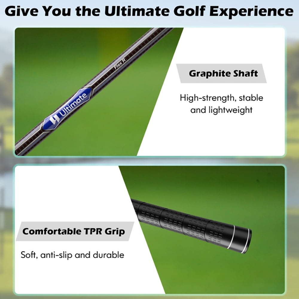 Resenkos Golf Set ,Golf Cart Set,Men's 9 Pieces Complete Golf Club Set-Navy