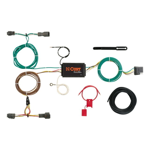 Curt Hitch 56256 Trailer Wiring Connector T Connector; With 4 Way Flat Trailer Connection