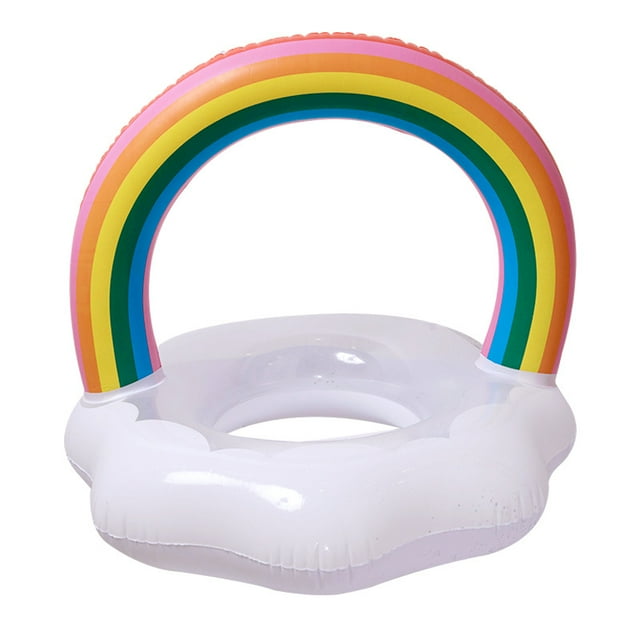 Giant Inflatable Magical Pool Float with Glitter Inside, Patch Kit Included, Swim Innertube