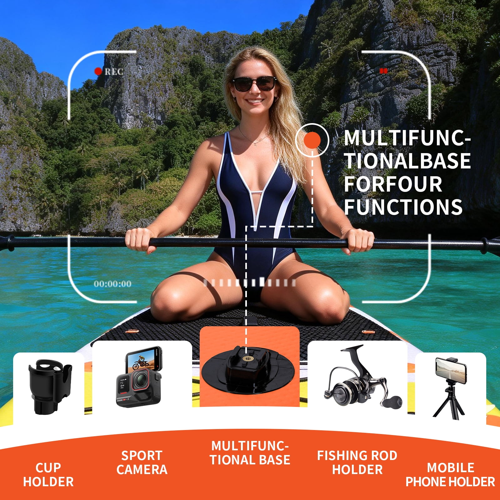10' Premium Stand Up Paddle Board, Yoga Board with SUP Accessories & Carry Bag ,Surf Control  and Non-Slip Deck for Youth/Adults of All Skill Levels