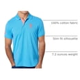 thumbnail image 3 of Camisa Polo U.S. Polo Assn. Slim Fit Azul Fin Heather M, 3 of 4