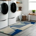 thumbnail image 6 of BoutiqueRugs Crawfordsville Contemporary Area Rug - Medium Gray, Navy, Denim - 9'9" Round, 6 of 15