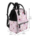 thumbnail image 2 of Zufioo Easter Rabbit Print Large capacity mommy bag, diaper bag, waterproof parent-child backpack, multi-pocket design backpack suitable for travel and shopping, 2 of 6